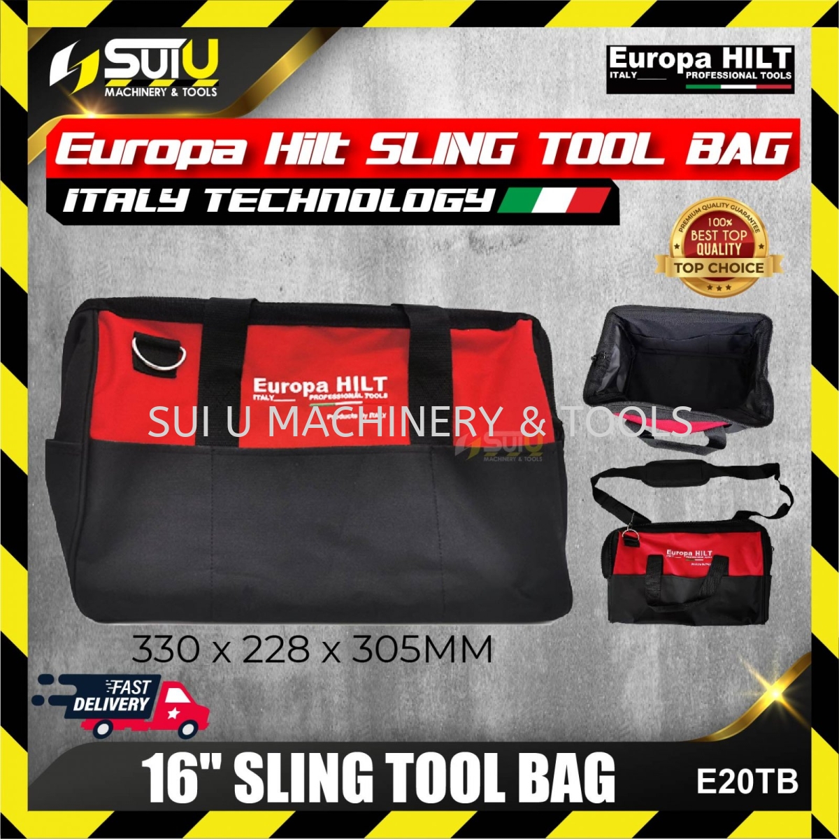 Europa Hilt E20TB 16 Sling Tool Bag Backpack / Tool Bag / Pouch Tool  Storage / Trolley Kuala Lumpur (
