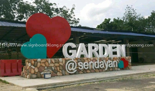 Garden sendayan Aluminum Giant big 3D lettering stand signage at seremban Aluminum Big 3D Box Up Lettering Sigange Kuala Lumpur (KL), Malaysia Pembinaan, Pasang, Pembekal | Great Sign Advertising (M) Sdn Bhd