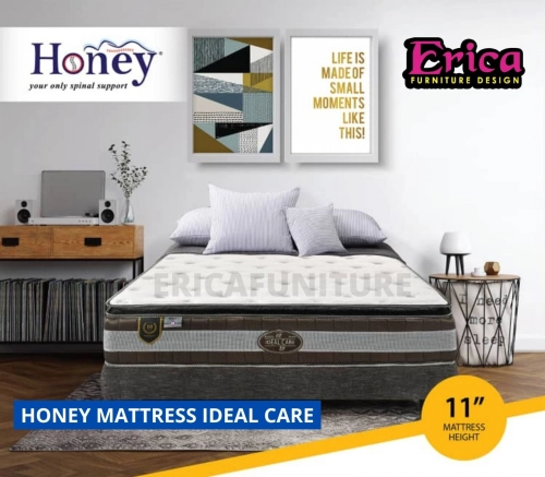 HONEY MATTRESS IDEAL CARE (11 INCH) 10 YEAR WARRANTY 