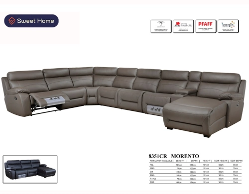 Half Leather comfort L-Shape sofa Penang