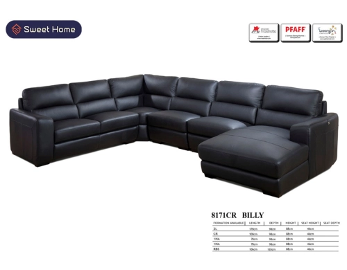 Half Leather comfort L-Shape sofa Penang