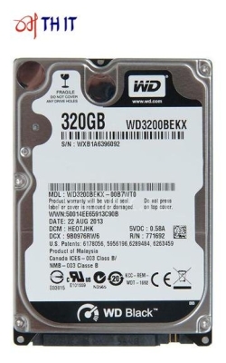 Western Digital 320GB 2.5'' Slim Sata Internal Notebook Sata Hard Disk Drive (Used Item)