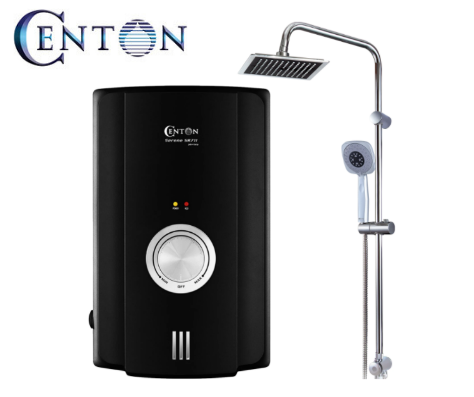 Centon Rain Shower Dc Pump Set SR711ESP-RS Black Water Heater Bathroom  Appliance Johor Bahru (JB),