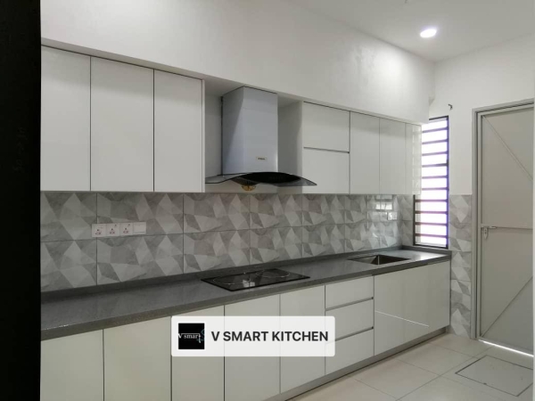 BANDAR TASIK MUTIARA KITCHEN CABINET -GLASS DOOR KITCHEN CABINET  Penang, Malaysia, Butterworth Supplier, Suppliers, Supply, Supplies | V SMART KITCHEN (M) SDN BHD