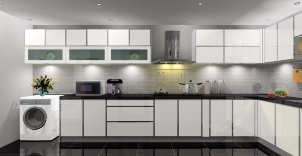 BERJAYA CONDO KITCHEN CABINET -GLASS DOOR KITCHEN CABINET  Penang, Malaysia, Butterworth Supplier, Suppliers, Supply, Supplies | V SMART KITCHEN (M) SDN BHD