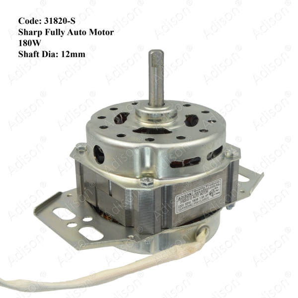 Code: 31820-S Sharp Fully Auto Motor 180W Wash Motor / Spin Motor Washing Machine Parts Melaka, Malaysia Supplier, Wholesaler, Supply, Supplies | Adison Component Sdn Bhd