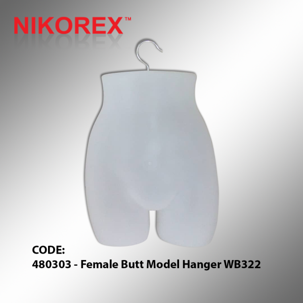 480303 - Female Butt Model Hanger WB322 MANNEQUIN HANGERS  MANNEQUINS Malaysia, Johor Bahru (JB), Kuala Lumpur (KL), Selangor, Melaka, Perak, Pahang, Singapore Supplier, Manufacturer, Supply, Supplies | Nikorex Display Products (M) Sdn Bhd