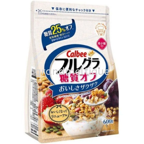 CALBEE FRUIT GRANOLA LESS SUGAR 卡乐比水果低糖谷粮600G 