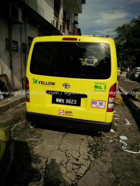 Ik Yellow van sticker at Kuala Lumpur VEHICLE CAR STICKER Klang, Malaysia Supplier, Supply, Manufacturer | Great Sign Advertising (M) Sdn Bhd