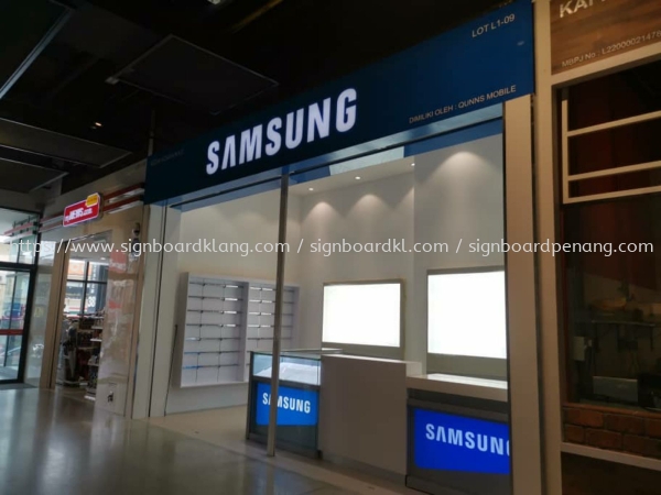 Samsung Mall Acrylic Lightbox signage signboard at damansara seventeen mall Kuala Lumpur Kotak Lampu Kuala Lumpur (KL), Malaysia Pembinaan, Pasang, Pembekal | Great Sign Advertising (M) Sdn Bhd