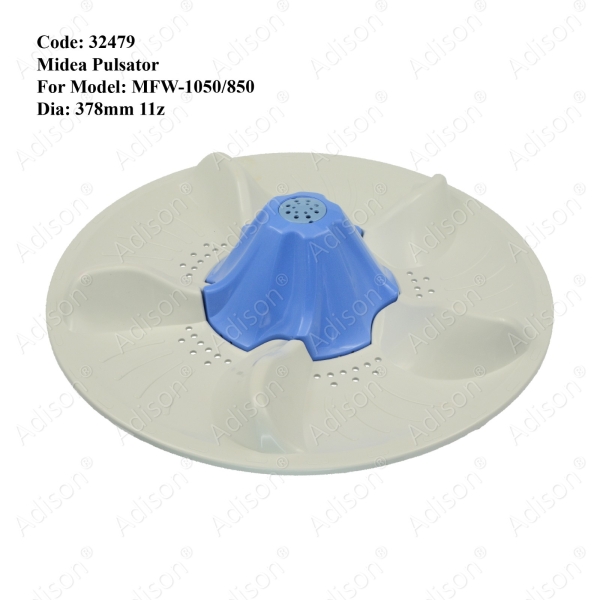 Code: 32479 Midea Pulsator MFW-1050 MFW-850 378mm 11z Pulsator Washing Machine Parts Melaka, Malaysia Supplier, Wholesaler, Supply, Supplies | Adison Component Sdn Bhd