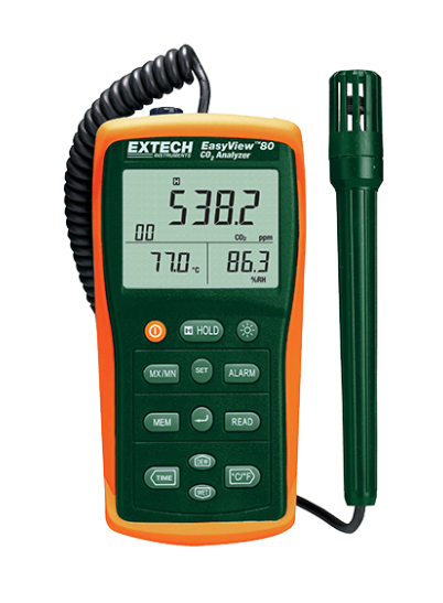 extech ea80 : easyview indoor air quality meter/datalogger