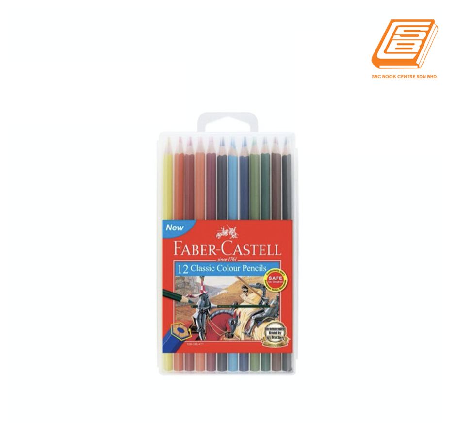 Faber-Castell - 12 Classic Colour Pencil - (115890) Colour / Colour Pencil Art & Craft Stationery Johor Bahru (JB), Malaysia, Taman Sentosa Supplier, Retailer, Supply, Supplies | SBC Book Centre Sdn Bhd