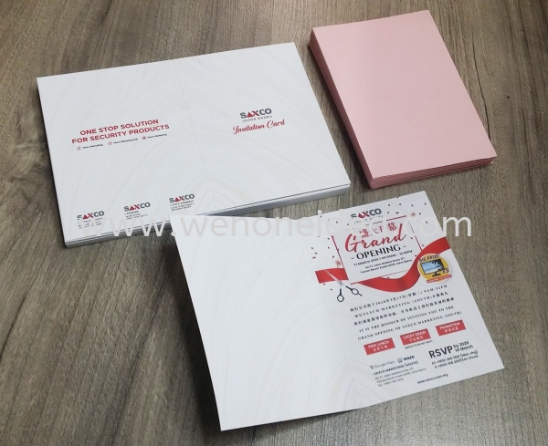 A6 Invitation Card Invitation/ Greeting Card Offset & Digital Print Johor Bahru (JB), Malaysia, Ulu Tiram Supplier, Suppliers, Supply, Supplies | Wen One Idea Enterprise