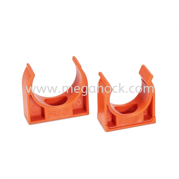 Clip Saddle (Orange) Clip Saddle Conduit Fitting Johor Bahru (JB), Malaysia, Senai Supplier, Suppliers, Supply, Supplies | Megahock Pipes & Profile Manufacturing Sdn Bhd