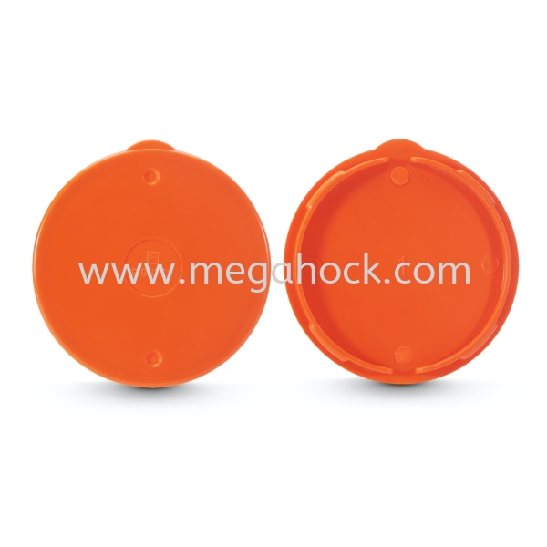 Circular Protector Cover (Clip)(Orange) Circular Protector Cover (Clip) / Lid Cover (Screw) Conduit Fitting Johor Bahru (JB), Malaysia, Senai Supplier, Suppliers, Supply, Supplies | Megahock Pipes & Profile Manufacturing Sdn Bhd