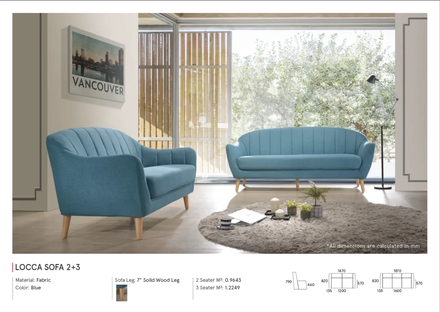 Locca 2S+3S Sofa