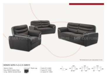 Kenzo Sofa 1S+2S+2.5S Sofa