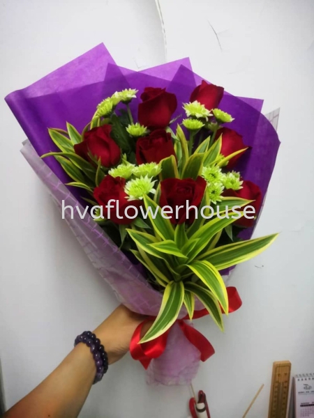 Red Rose S07 Roses Bouquet Johor Bahru (JB), Malaysia, Ulu Tiram Supplier, Suppliers, Supply, Supplies | HV A Flower House