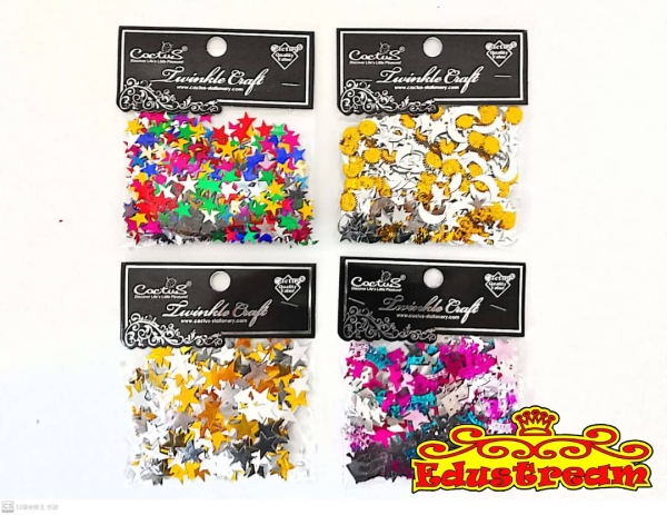 TWINKLE SHAPE / STAR 2503 Glitter Shape DIY Handmade Johor Bahru (JB), Malaysia Supplier, Suppliers, Supply, Supplies | Edustream Sdn Bhd