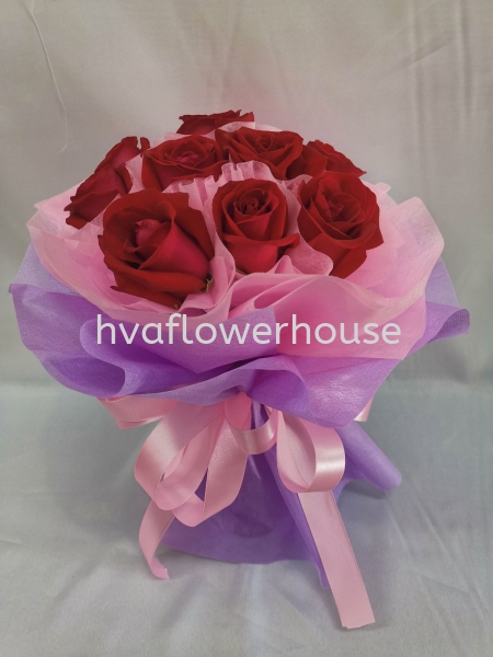 Red Rose S01 Roses Bouquet Johor Bahru (JB), Malaysia, Ulu Tiram Supplier, Suppliers, Supply, Supplies | HV A Flower House