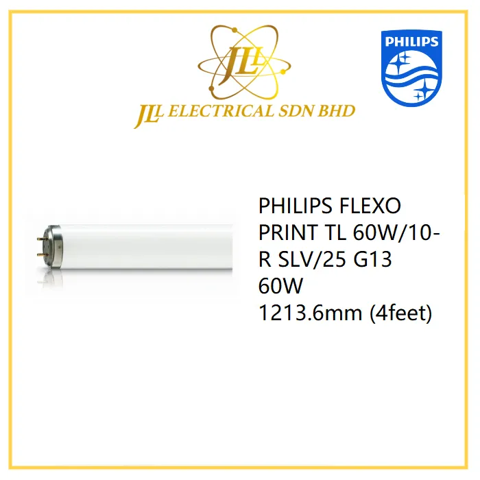 PHILIPS FLEXO PRINT TL 60W/10-R SLV/25 G13 TUBE (4FEET) 