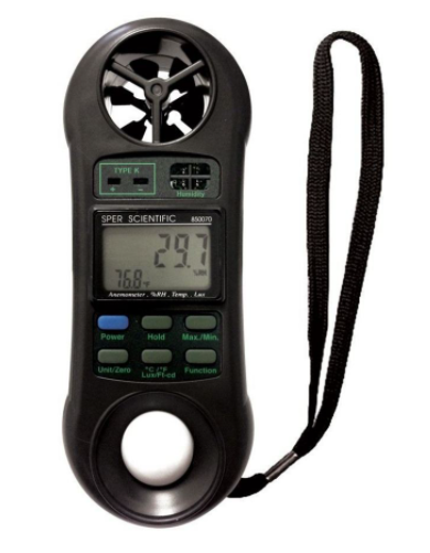 lutron lm-9000 7 in 1, anemometer air flow humidity/temp., dew point light, barometer, type k temp