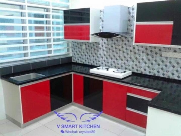 BERTAM KITCHEN CABINET -GLASS DOOR KITCHEN CABINET  Penang, Malaysia, Butterworth Supplier, Suppliers, Supply, Supplies | V SMART KITCHEN (M) SDN BHD