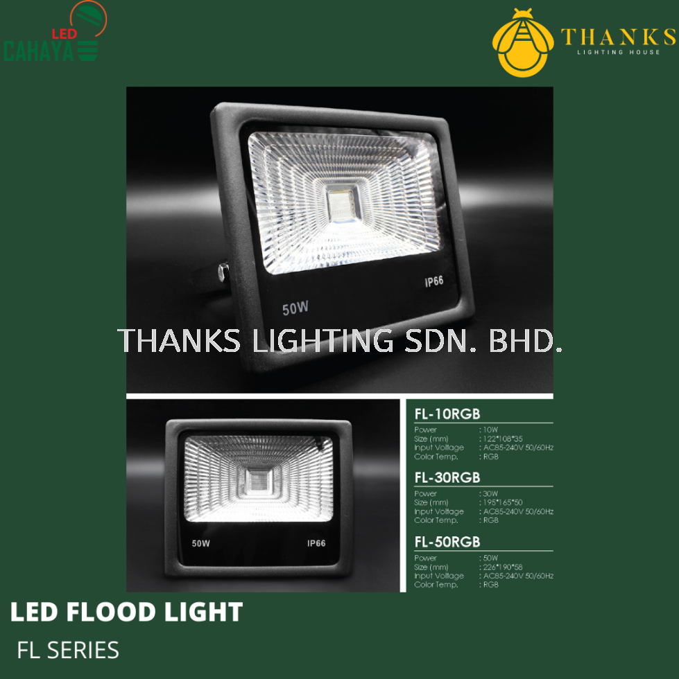 FL Series RGB LED Flood Light LED Flood Lights Outdoor Lighting Perak,  Malaysia, Ipoh | THANKS LIGHTING HOUSE