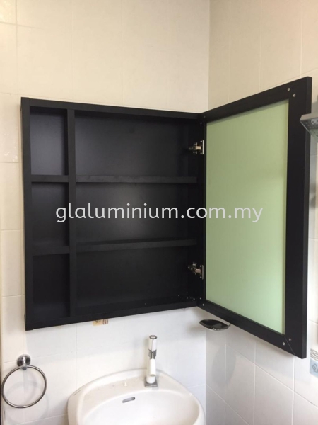 1" x 4" hollow p /c ( black) @taman Prima.,jalan Semenyih, Kajang  Toilet wall cabinet swing door Selangor, Malaysia, Kuala Lumpur (KL), Cheras Supplier, Installation, Supply, Supplies | GL GLASS & ALUMINIUM TRADING