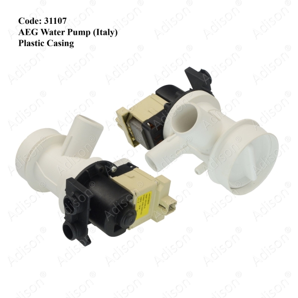 Code: 31107 AEG Water Pump (Italy) Plastic Casing Water Pump / Drain Pump Washing Machine Parts Melaka, Malaysia Supplier, Wholesaler, Supply, Supplies | Adison Component Sdn Bhd