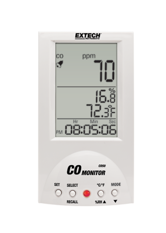extech co50 : desktop co (carbon monoxide) monitor