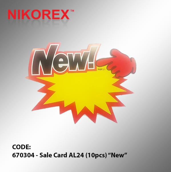 670304 - Sale Card AL24 (10pcs) New  SALES CARD SALES & PROMOTION CARDS Malaysia, Johor Bahru (JB), Kuala Lumpur (KL), Selangor, Melaka, Perak, Pahang, Singapore Supplier, Manufacturer, Supply, Supplies | Nikorex Display Products (M) Sdn Bhd