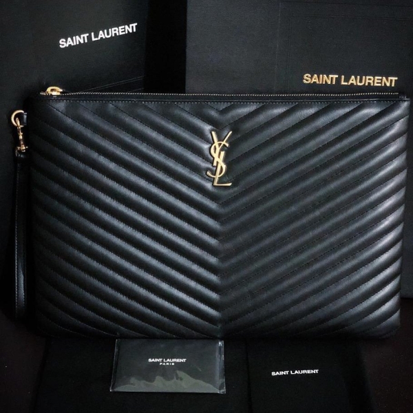 Brand New YSL Black Large Pouch GHW YSL Kuala Lumpur (KL), Selangor, Malaysia. Supplier, Retailer, Supplies, Supply | BSG Infinity (M) Sdn Bhd