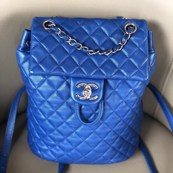 Chanel Small Leather Backpack Blue Lambskin SHW Chanel Kuala Lumpur (KL), Selangor, Malaysia. Supplier, Retailer, Supplies, Supply | BSG Infinity (M) Sdn Bhd