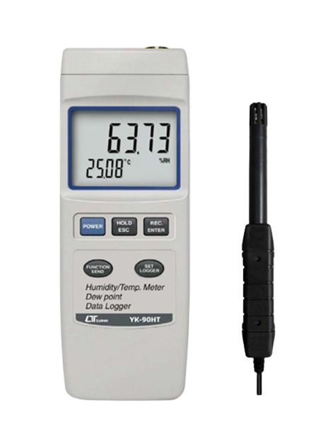 lutron yk-90ht humidity meter, data logger, rs-232