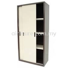 Full height sliding door steel cabinet