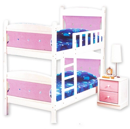 ATN 02P-DD Double Decker wooden bed Bedframe / bunk bed Solid Wood Penang