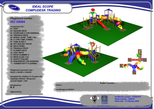 ISC 05084 Playground Malaysia, Seremban, Negeri Sembilan Manufacturer, Supplier, Supply, Supplies | Ideal Scope Playground Sdn Bhd