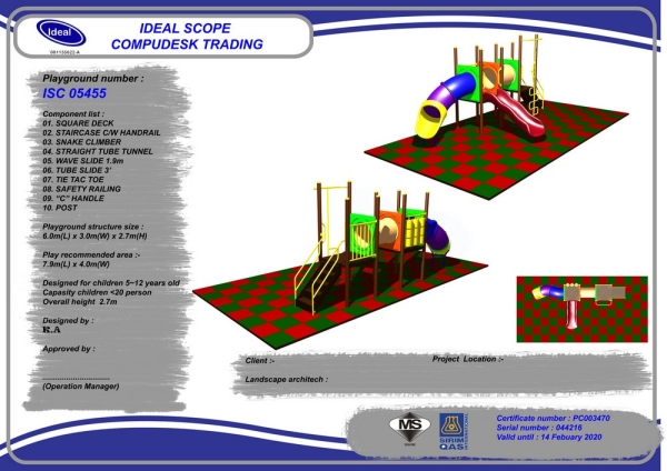 ISC 05455 Playground Malaysia, Seremban, Negeri Sembilan Manufacturer, Supplier, Supply, Supplies | Ideal Scope Playground Sdn Bhd