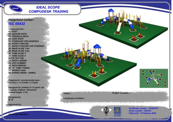 ISC 05432 Playground Malaysia, Seremban, Negeri Sembilan Manufacturer, Supplier, Supply, Supplies | Ideal Scope Playground Sdn Bhd