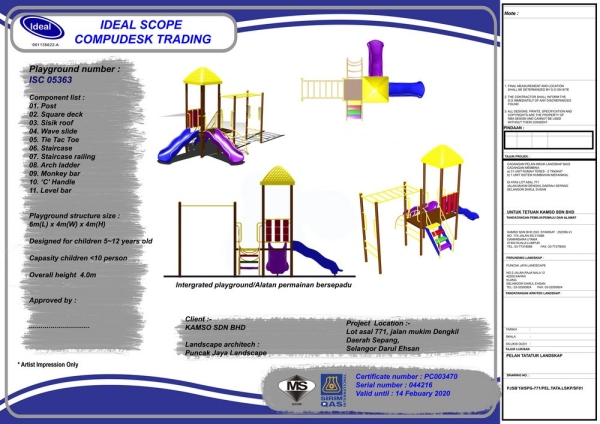 ISC 05363 Playground Malaysia, Seremban, Negeri Sembilan Manufacturer, Supplier, Supply, Supplies | Ideal Scope Playground Sdn Bhd