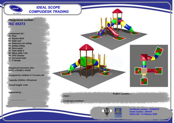 ISC 05373 Playground Malaysia, Seremban, Negeri Sembilan Manufacturer, Supplier, Supply, Supplies | Ideal Scope Playground Sdn Bhd