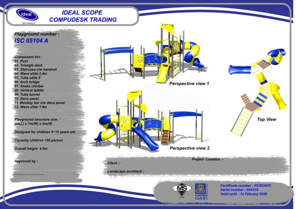 ISC 05104 A Playground Malaysia, Seremban, Negeri Sembilan Manufacturer, Supplier, Supply, Supplies | Ideal Scope Playground Sdn Bhd