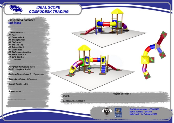 ISC 05368 Playground Malaysia, Seremban, Negeri Sembilan Manufacturer, Supplier, Supply, Supplies | Ideal Scope Playground Sdn Bhd