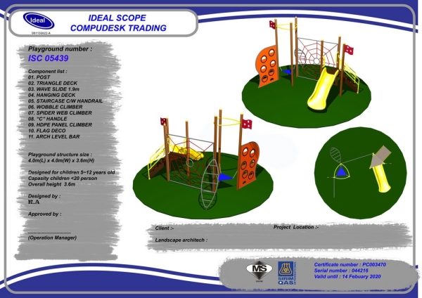 ISC 05439 Playground Malaysia, Seremban, Negeri Sembilan Manufacturer, Supplier, Supply, Supplies | Ideal Scope Playground Sdn Bhd