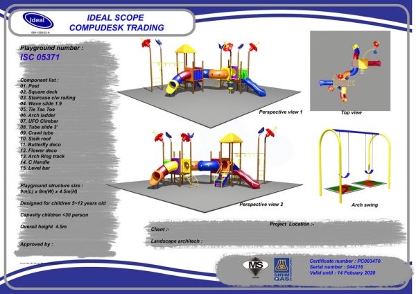 ISC 05371 Playground Malaysia, Seremban, Negeri Sembilan Manufacturer, Supplier, Supply, Supplies | Ideal Scope Playground Sdn Bhd