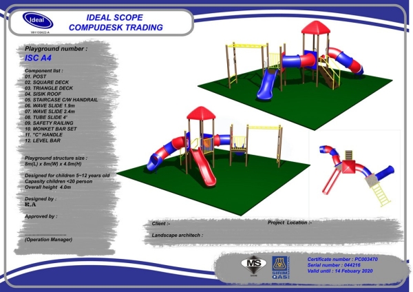 A4 Playground Malaysia, Seremban, Negeri Sembilan Manufacturer, Supplier, Supply, Supplies | Ideal Scope Playground Sdn Bhd