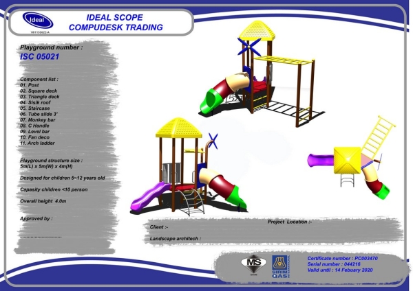 ISC 05021 Playground Malaysia, Seremban, Negeri Sembilan Manufacturer, Supplier, Supply, Supplies | Ideal Scope Playground Sdn Bhd