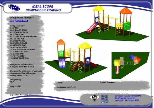 ISC 05446 Playground Malaysia, Seremban, Negeri Sembilan Manufacturer, Supplier, Supply, Supplies | Ideal Scope Playground Sdn Bhd